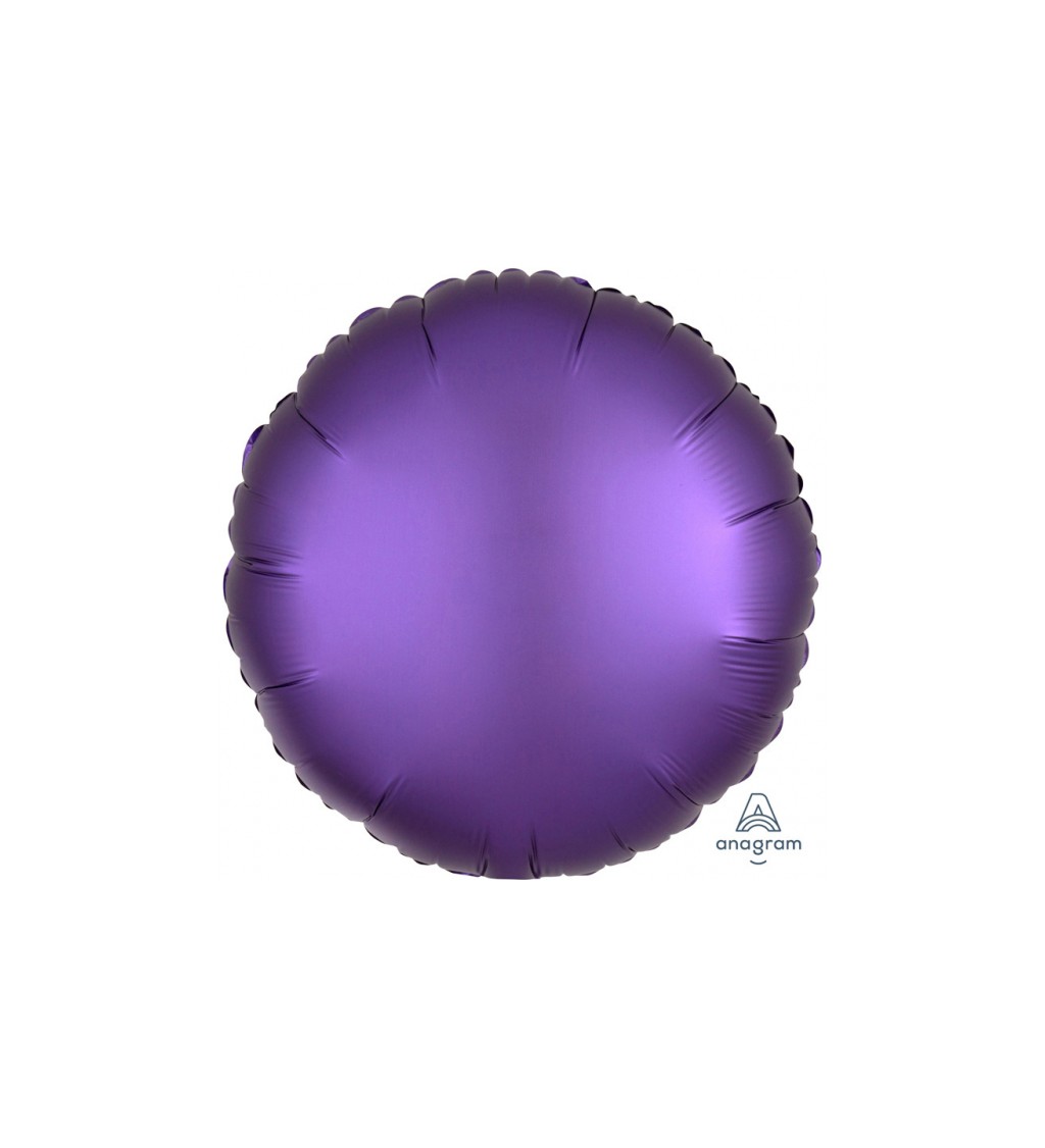 Fóliový balónek ve tvaru kola - fialový