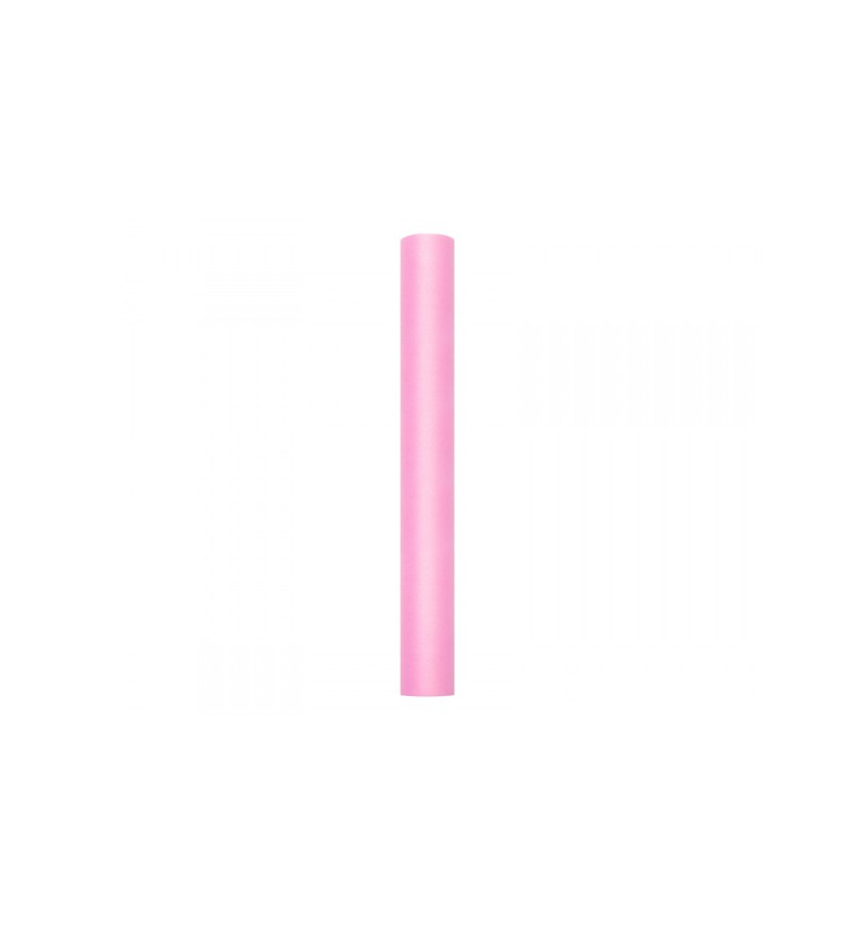 Dekorativní tyl - světle růžový (50cm)