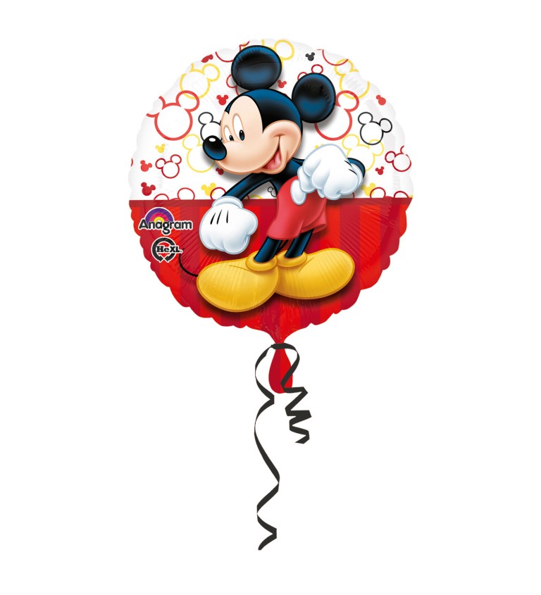 Balonek Mickey Mouse - kulatý