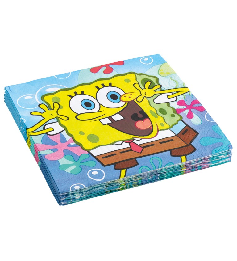Ubrousek Sponge Bob - 20 ks