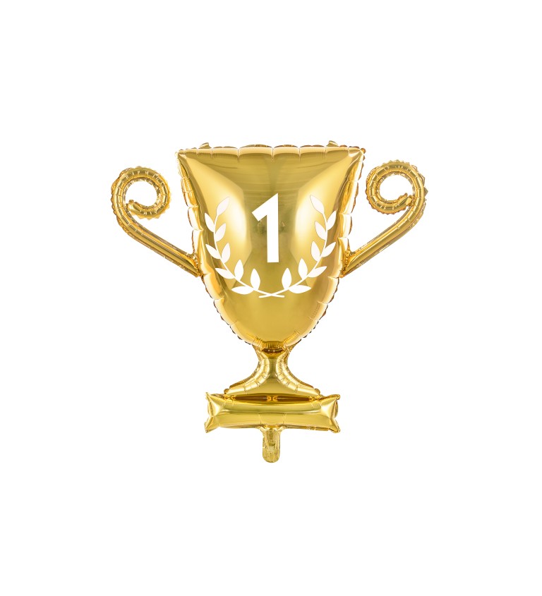 Fóliový balónek - zlatý pohár pro vítěze