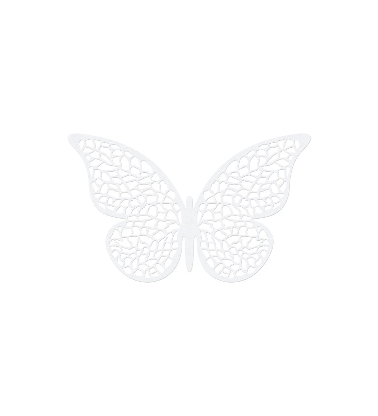 Papíroví krajkoví motýlci ll - 10ks