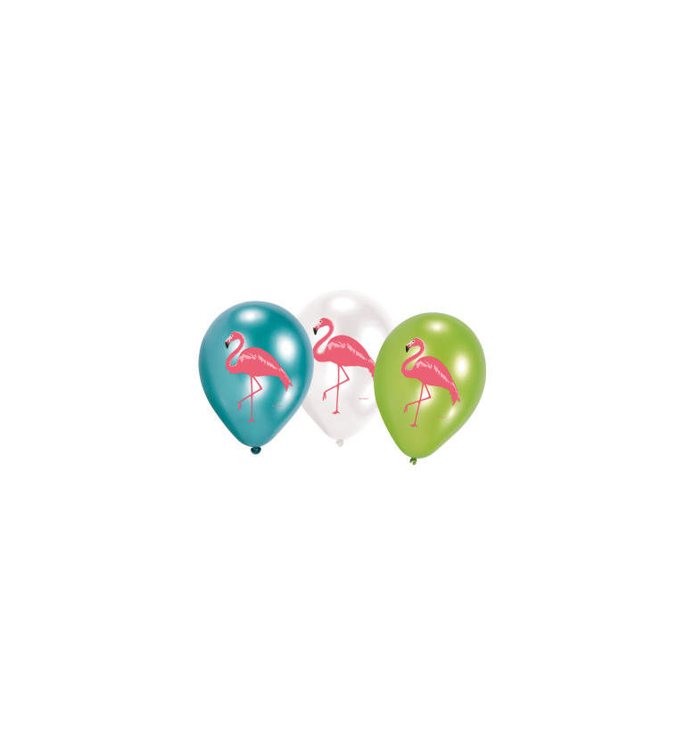Latexové balónky - tropický plameňák