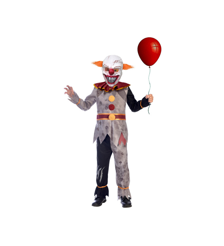 Dětský kostým na halloween - Zlý klaun