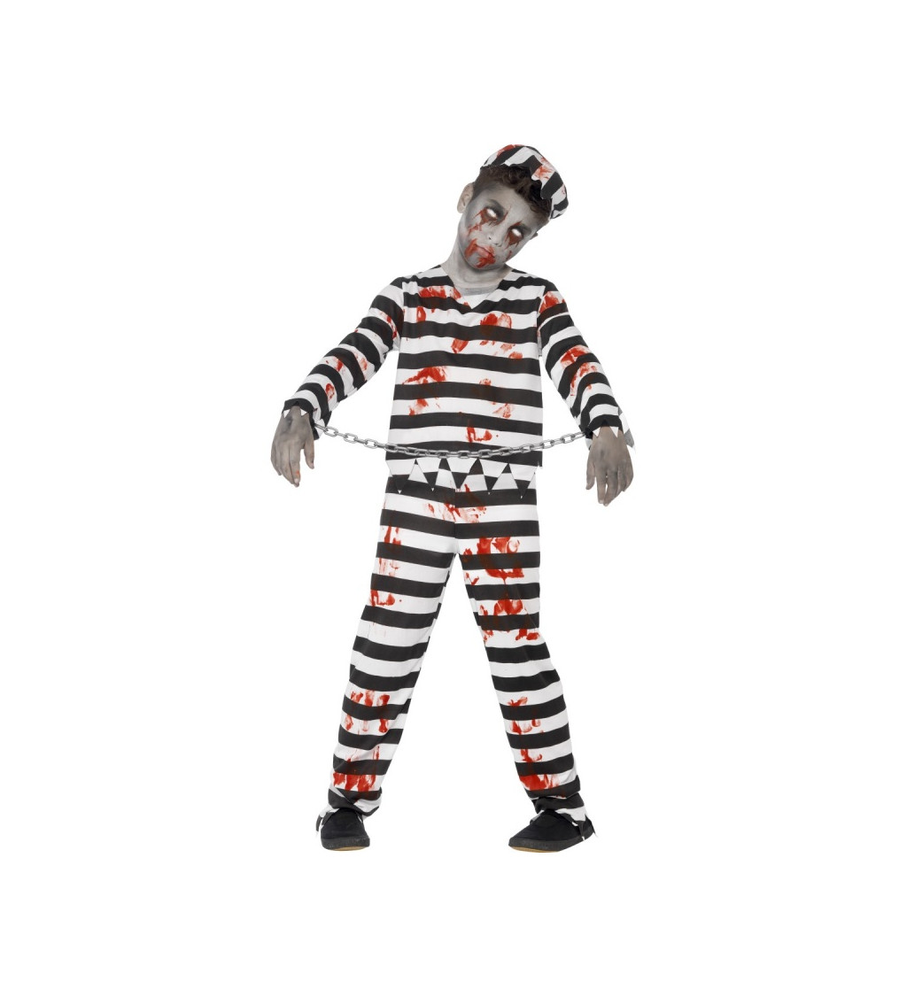 Dětský kostým na halloween "Zombie vězeň"