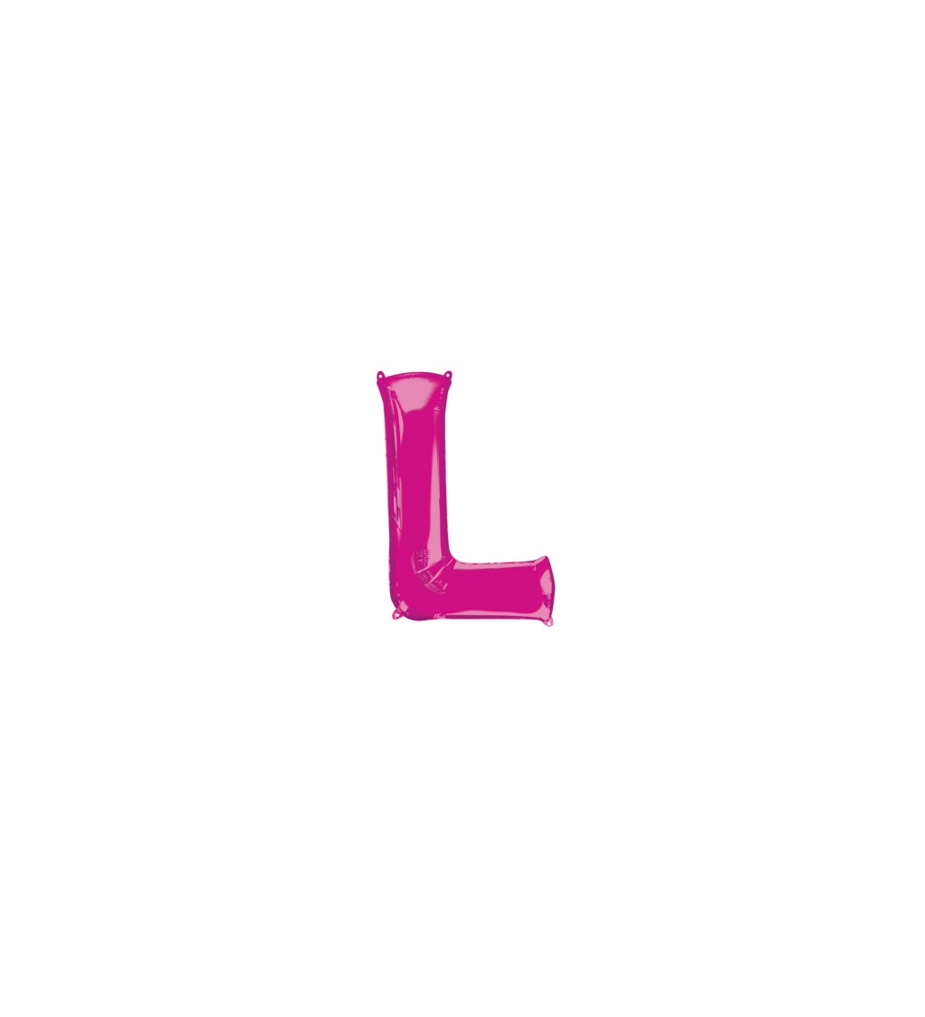 Balonek "L" - růžový