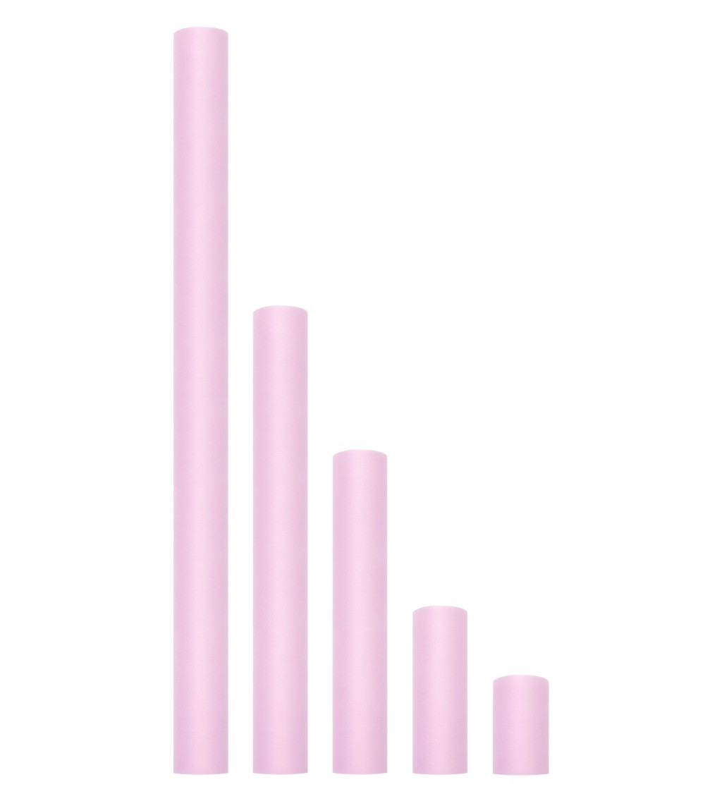 Dekorativní tyl - světle růžový II (30cm)