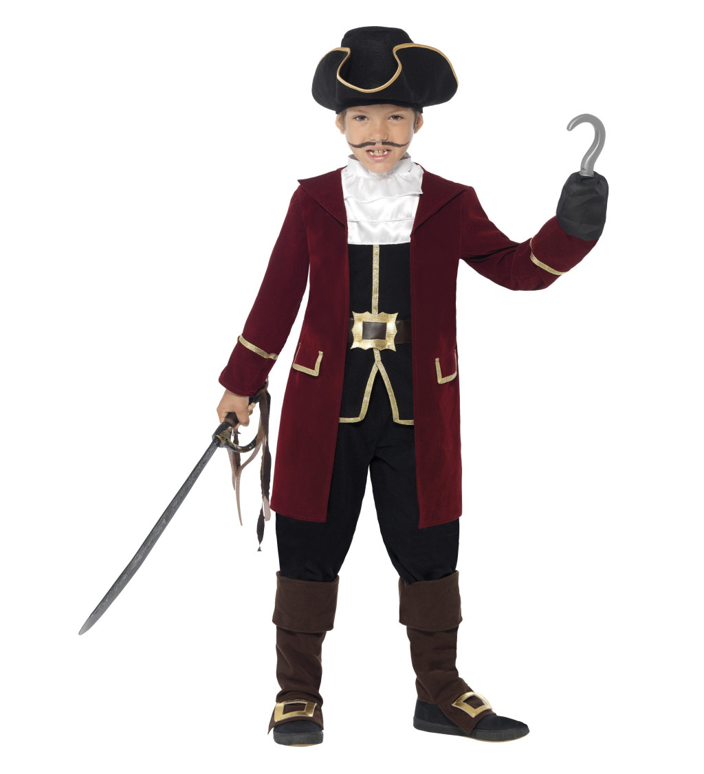 Dětský kostým "Kapitán Hook"