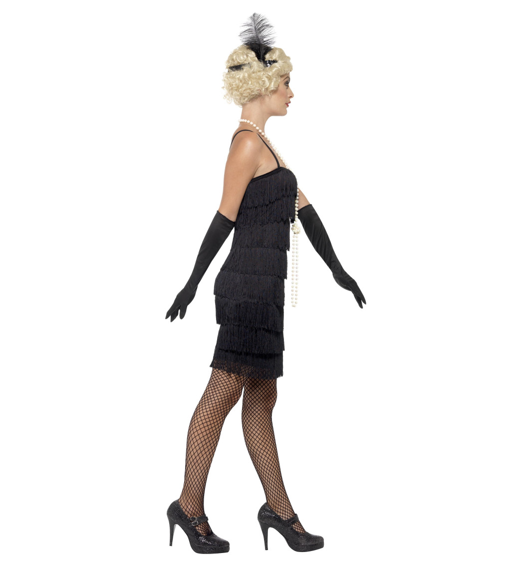 Černá flapper - dámský kostým
