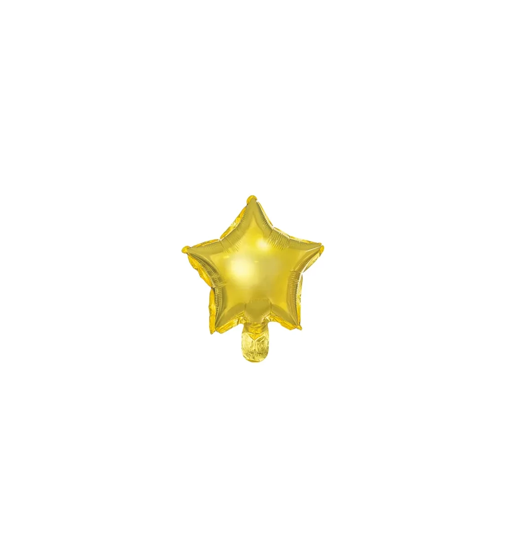 Fóliový balónek - zlatá hvězda