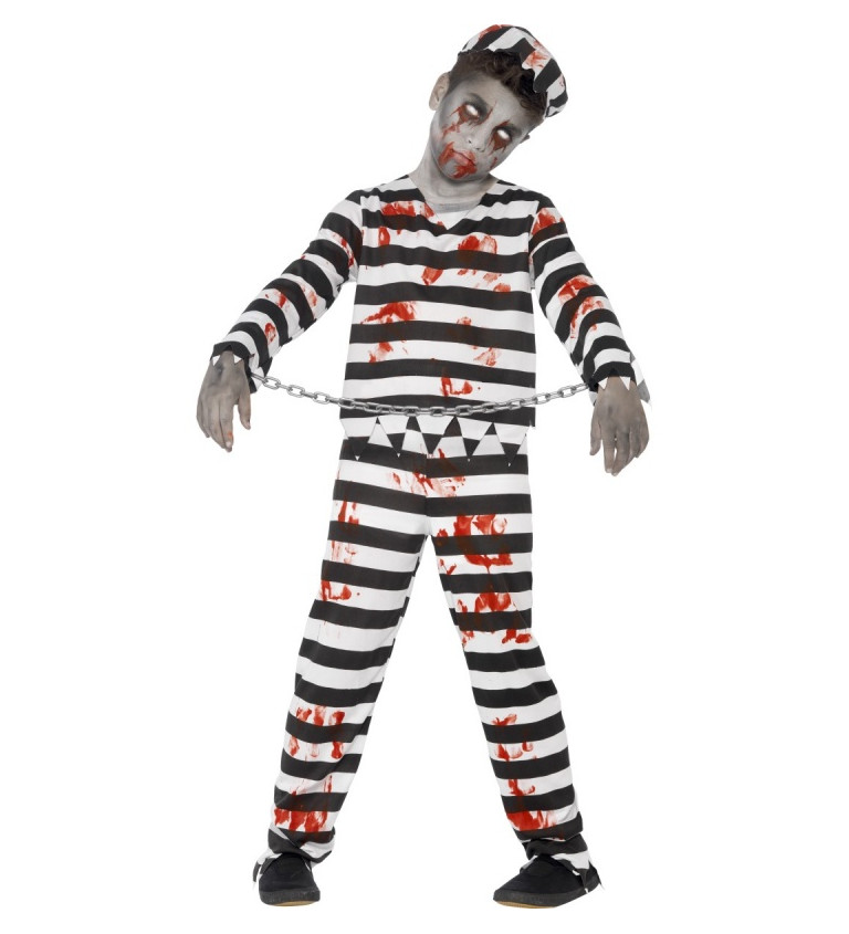 Dětský kostým na halloween "Zombie vězeň"
