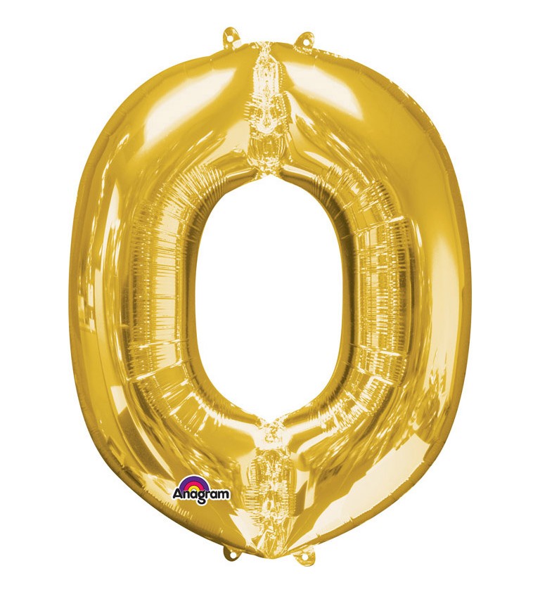 Balonek "O" - zlatý