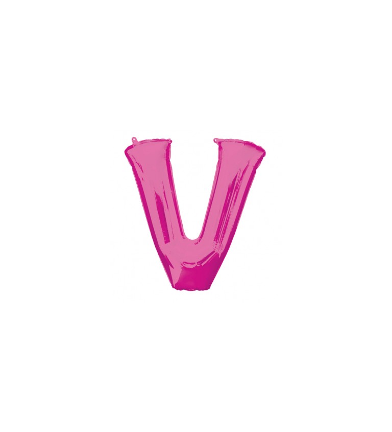 Balonek "V" - růžový