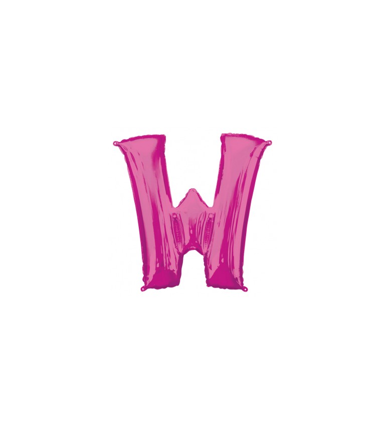 Balonek "W" - růžový