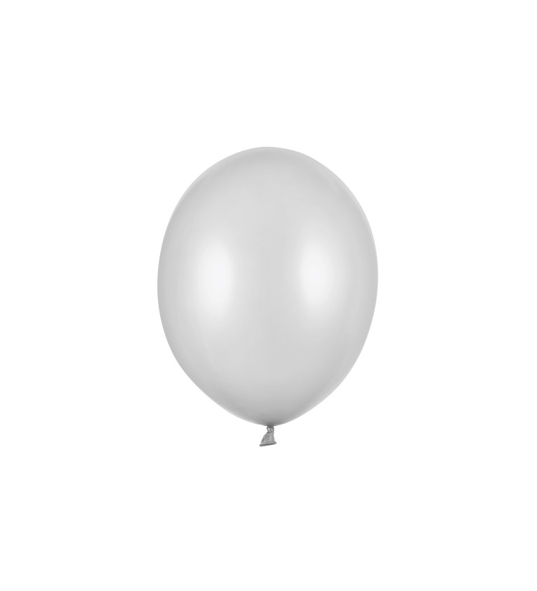 Latexové balónky - metalické stříbrné