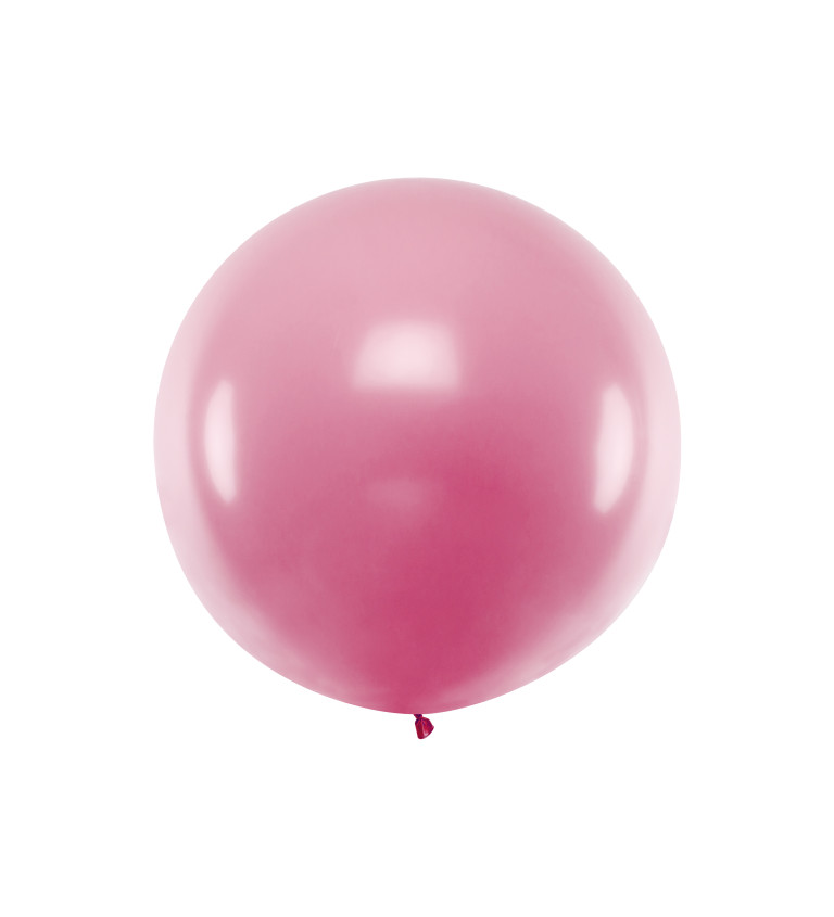 Balónek obří - metalicky růžový
