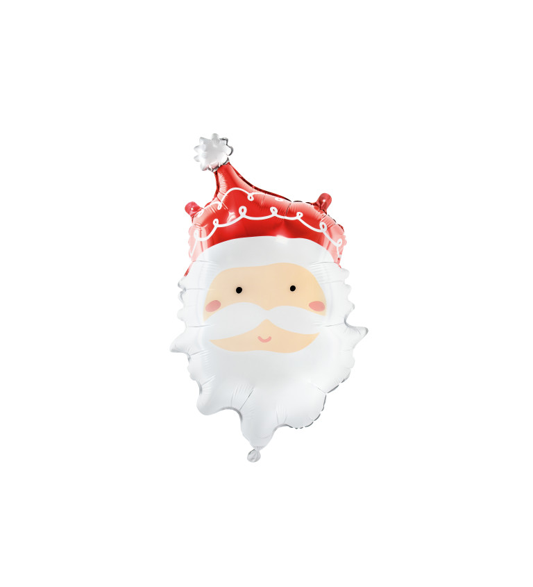 Fóliový balónek - hlava, Santa