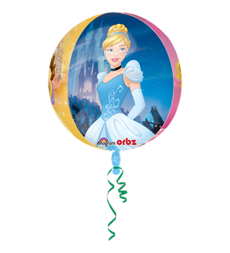 Fóliový balónek - kulatý - Disney princezny
