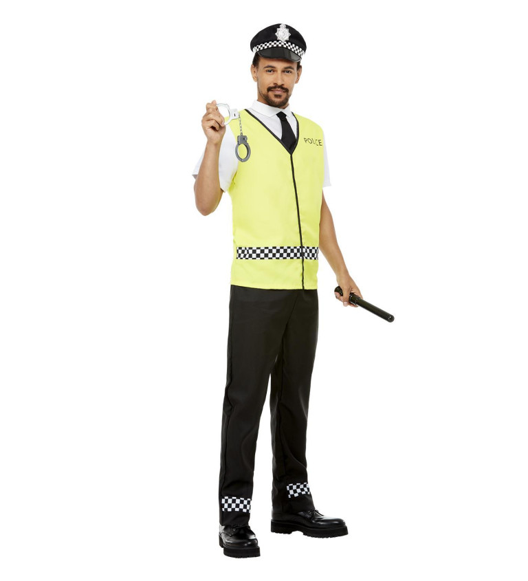 Pánský kostým - policista žlutý