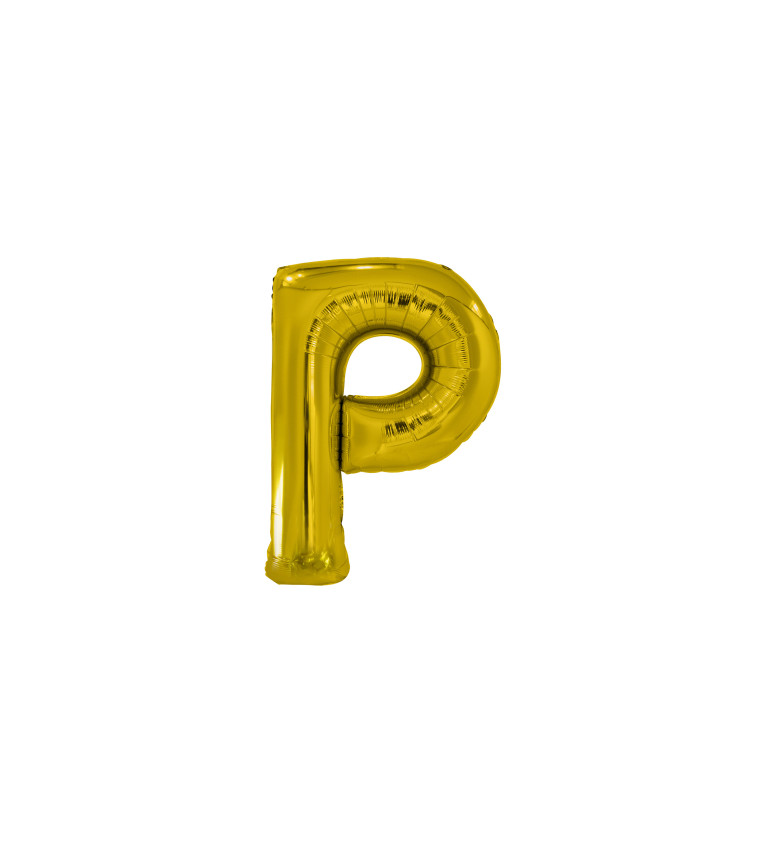 Zlatý balónek písmeno P